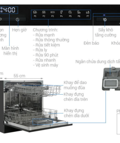 MÁY RỬA CHÉN ĐỂ BÀN HAFELE HDW T5531B 538.21.350